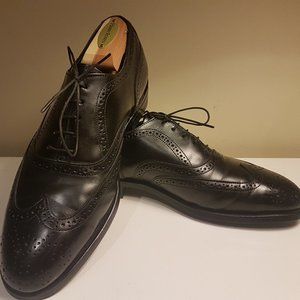 Vintage Stetson Oxford Wingtips Black 8C